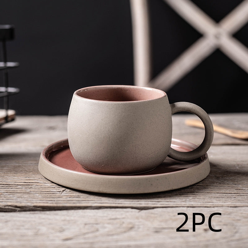 Keramische Garland Mok & Schotel Set – Creatieve Koffie- en Theekop in Elegant Design