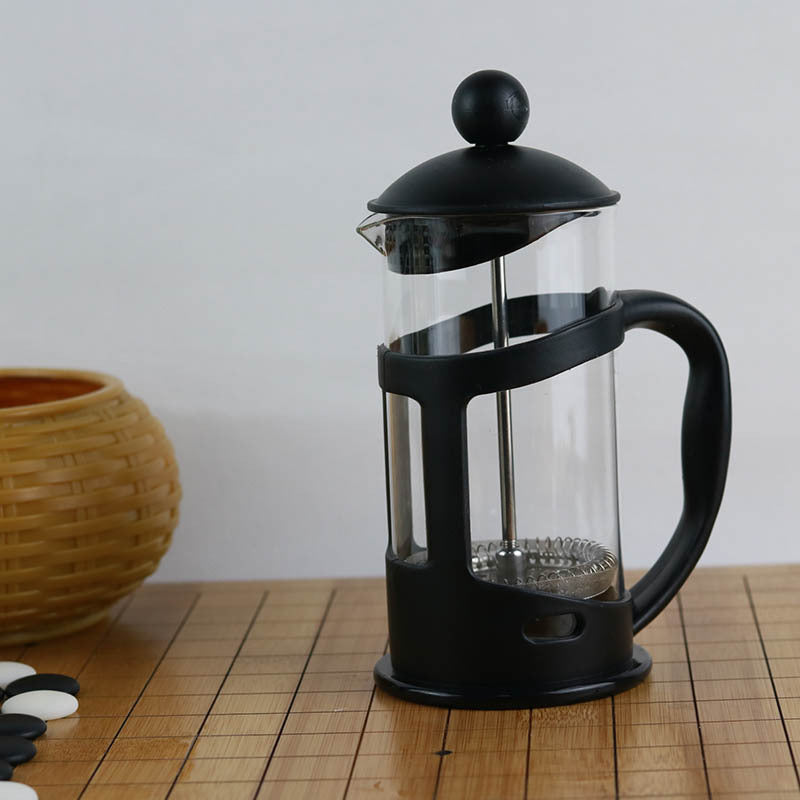 Glazen French Press Koffiemaker – Klassieke Drukpot voor Rijke & Aromatische Koffie