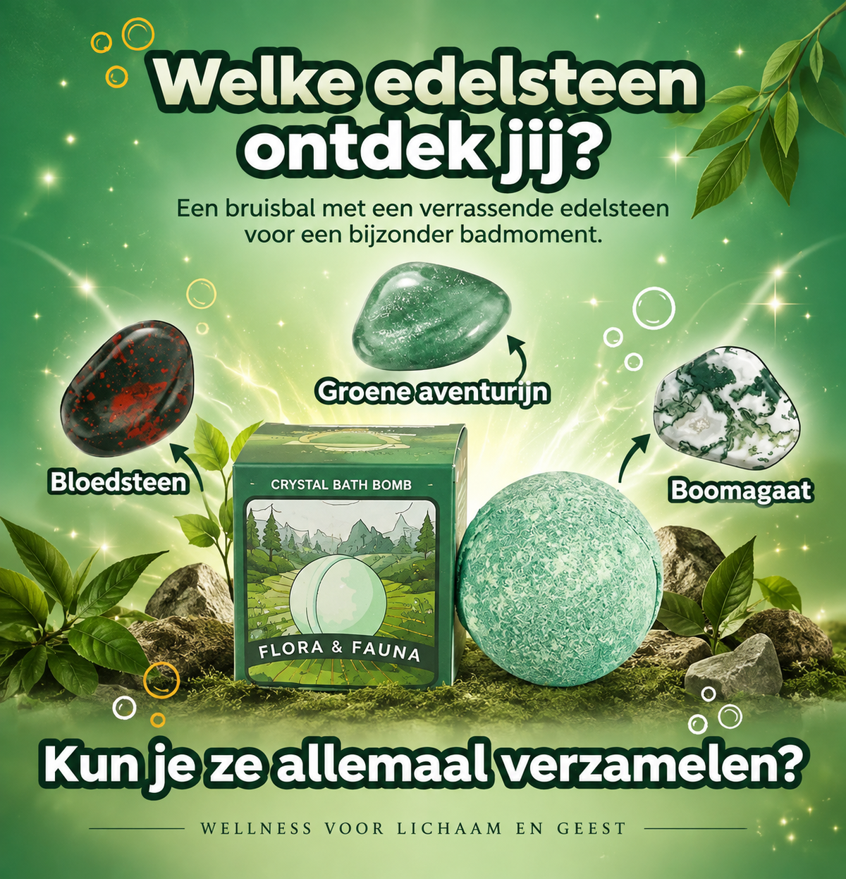 Elemental Crystal Bruisbal – Earth – 220 g