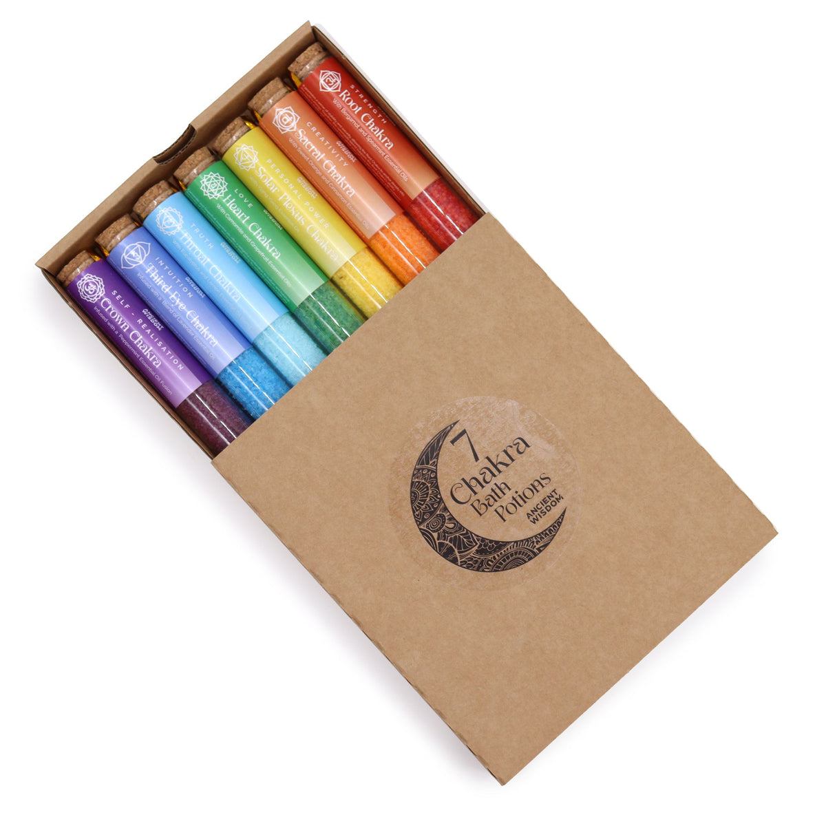 Chakra Badzout Geschenkset – 7 Chakra's