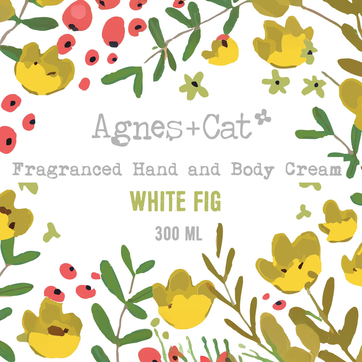 Agnes + Cat Hand- & Lichaamscrème – White Fig – 300 ml