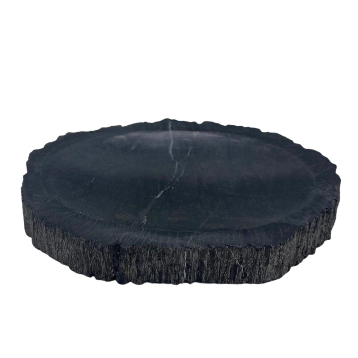 Zeepschaaltje van Zwart Versteend Hout