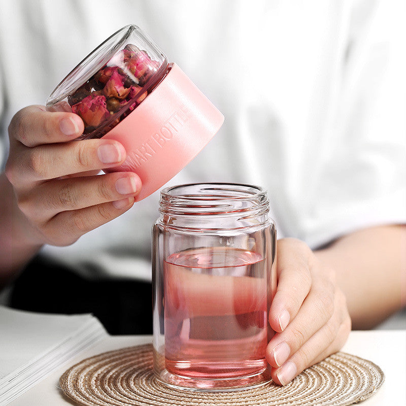 Portable Tea Infuser Fles – Reisbeker voor Thee & Infusiewater | Lekvrij & Ideaal voor Onderweg