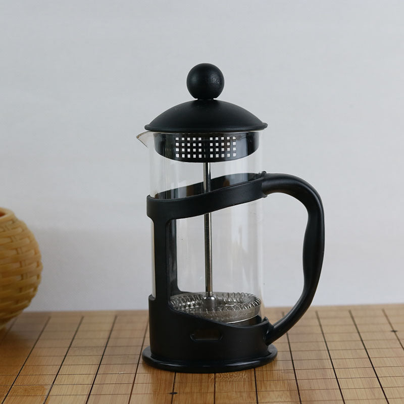 Glazen French Press Koffiemaker – Klassieke Drukpot voor Rijke & Aromatische Koffie