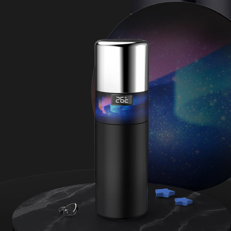 Smart Thermosfles met Temperatuurdisplay – RVS Vacuum Drinkfles met LED Temperatuurmeter