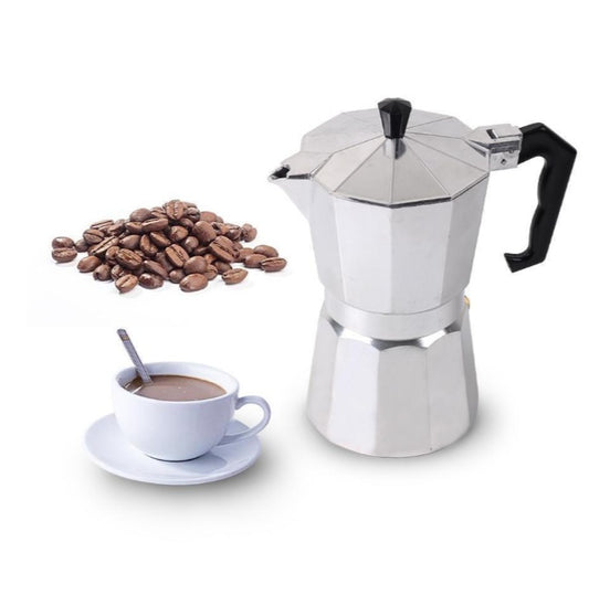 Aluminium Moka Pot – Italiaanse Espresso Maker voor Rijke Koffie van het Fornuis