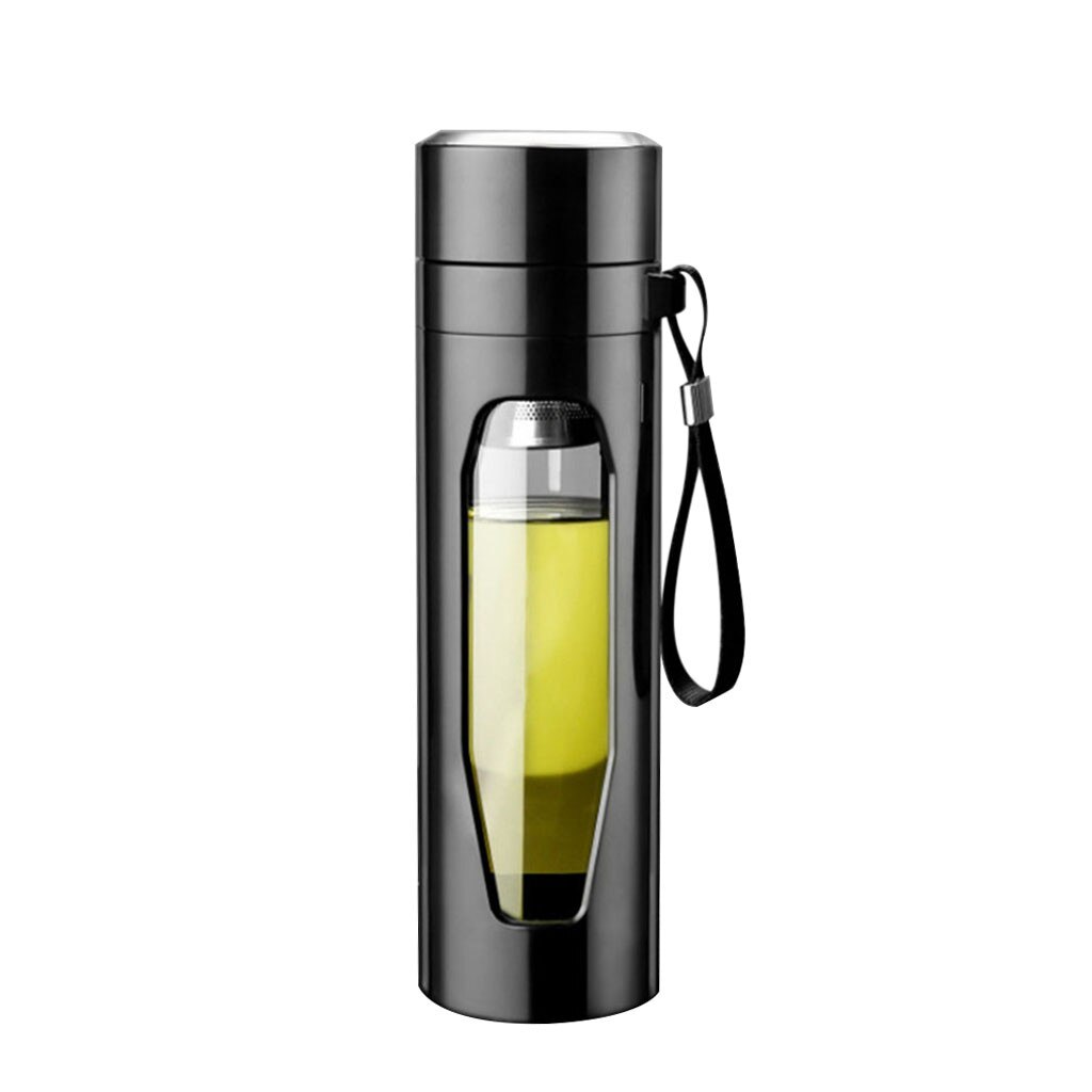 Glazen Thee Infuser Fles – Draagbare Theebeker met Filter voor Losse Thee & Infusies