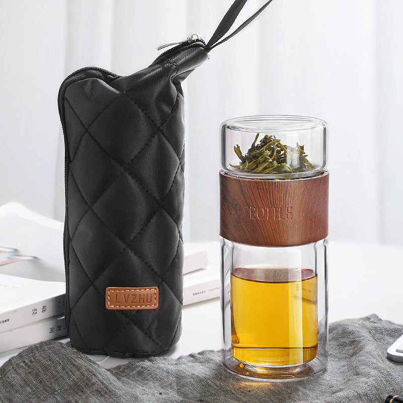 Portable Tea Infuser Fles – Reisbeker voor Thee & Infusiewater | Lekvrij & Ideaal voor Onderweg