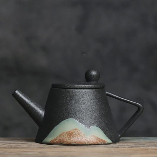 Japanse Keramische Theepot – Elegante Theepot met Onder glazuur.