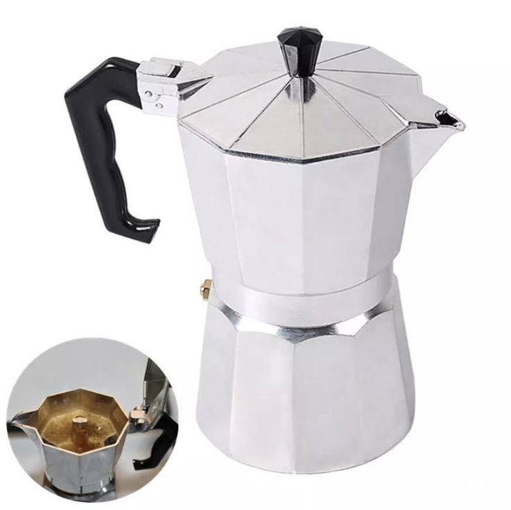 Aluminium Moka Pot – Italiaanse Espresso Maker voor Rijke Koffie van het Fornuis