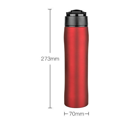 RVS French Press Koffiemaker – Draagbare Drukpot voor Verse Koffie, Ideaal voor Reizen & Kamperen