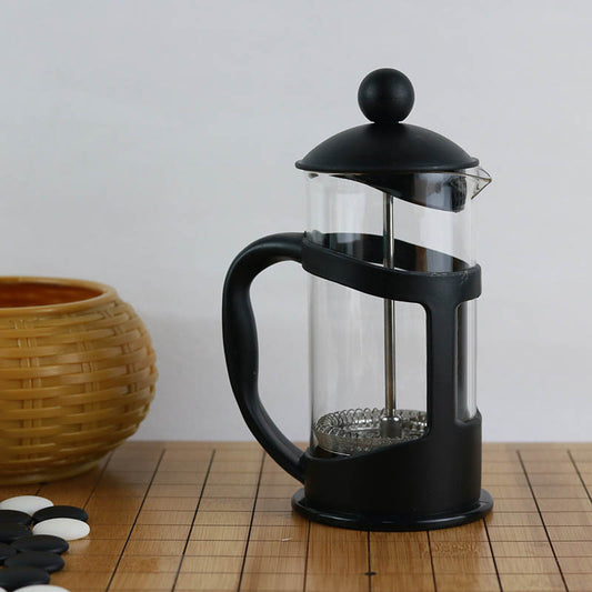 Glazen French Press Koffiemaker – Klassieke Drukpot voor Rijke & Aromatische Koffie