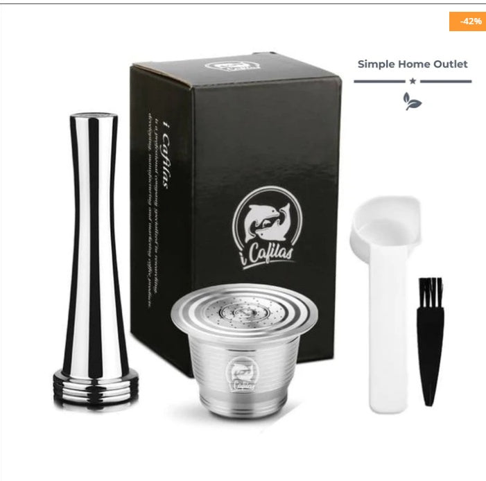 Herbruikbare RVS Nespresso Capsule – Navulbare Koffiepod voor Verse & Duurzame Espresso