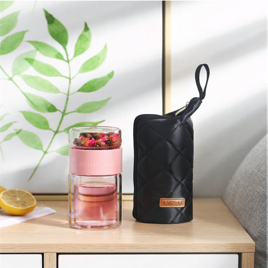 Portable Tea Infuser Fles – Reisbeker voor Thee & Infusiewater | Lekvrij & Ideaal voor Onderweg