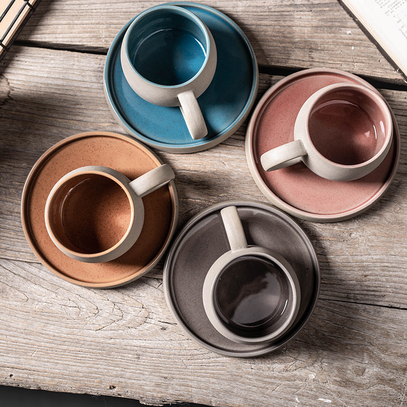 Keramische Garland Mok & Schotel Set – Creatieve Koffie- en Theekop in Elegant Design