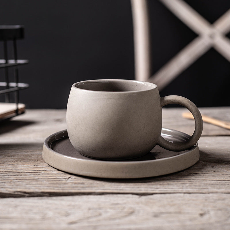 Keramische Garland Mok & Schotel Set – Creatieve Koffie- en Theekop in Elegant Design