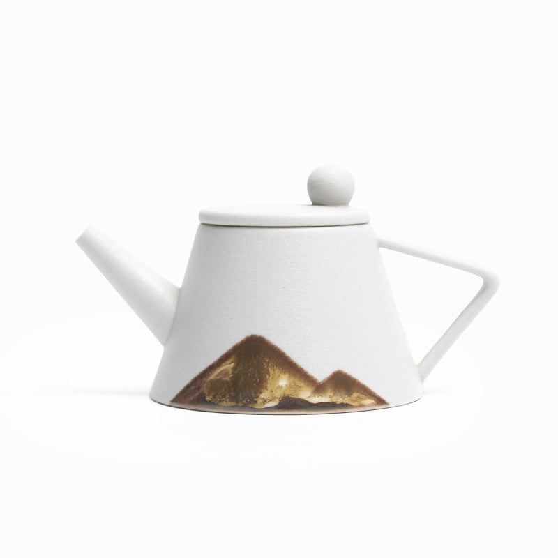 Japanse Keramische Theepot – Elegante Theepot met Onder glazuur.