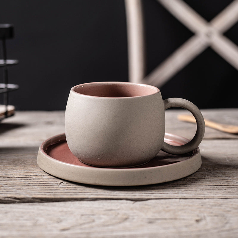 Keramische Garland Mok & Schotel Set – Creatieve Koffie- en Theekop in Elegant Design