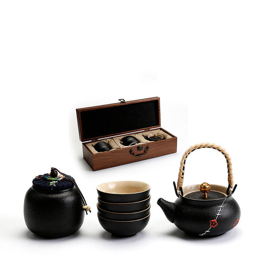 Keramische Kung Fu Theeset – Traditionele Chinese Theeceremonie Set met Theepot & Kopjes