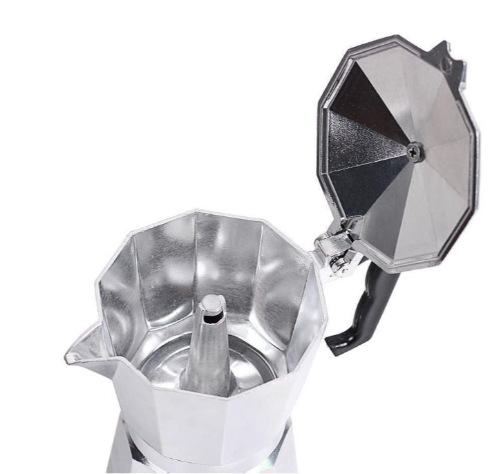 Aluminium Moka Pot – Italiaanse Espresso Maker voor Rijke Koffie van het Fornuis