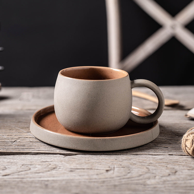 Keramische Garland Mok & Schotel Set – Creatieve Koffie- en Theekop in Elegant Design