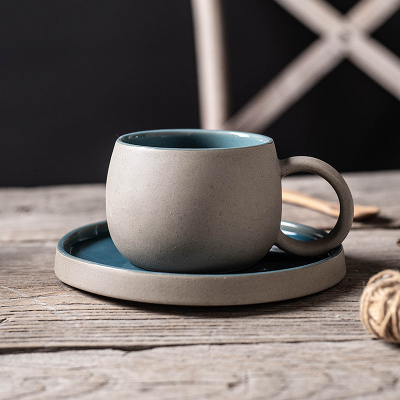 Keramische Garland Mok & Schotel Set – Creatieve Koffie- en Theekop in Elegant Design
