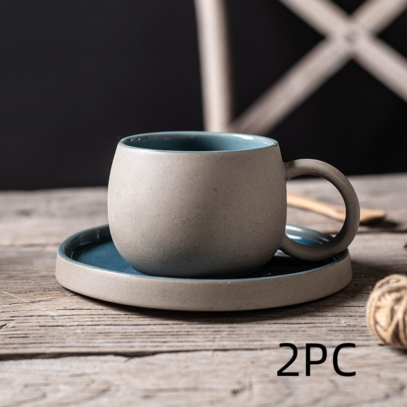 Keramische Garland Mok & Schotel Set – Creatieve Koffie- en Theekop in Elegant Design