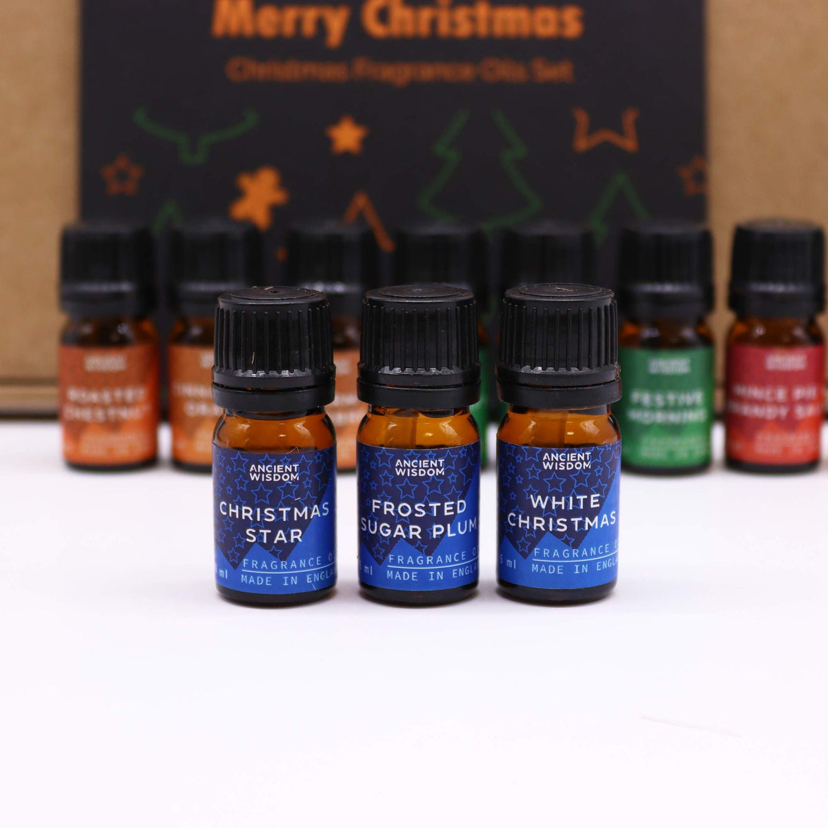 Festive Delights – Kerst Geurolie Geschenkset 12 x 5 ml
