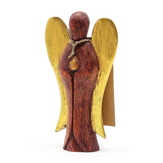 Hati-Hati Houten Engel Joy – 15 cm
