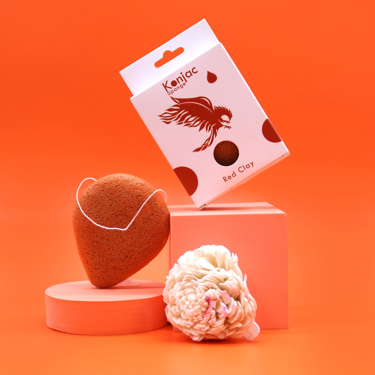 Konjac Gezichtsspons met Rode Klei