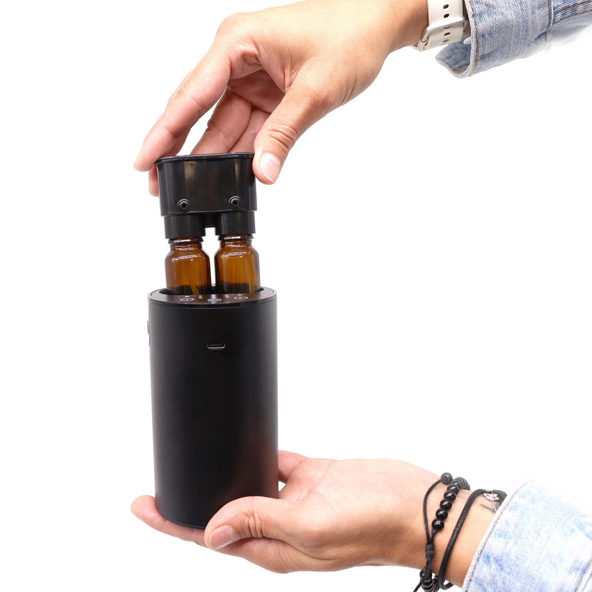 Dubbele Waterloze Aroma Nebulizer – voor 2 Etherische Oliën