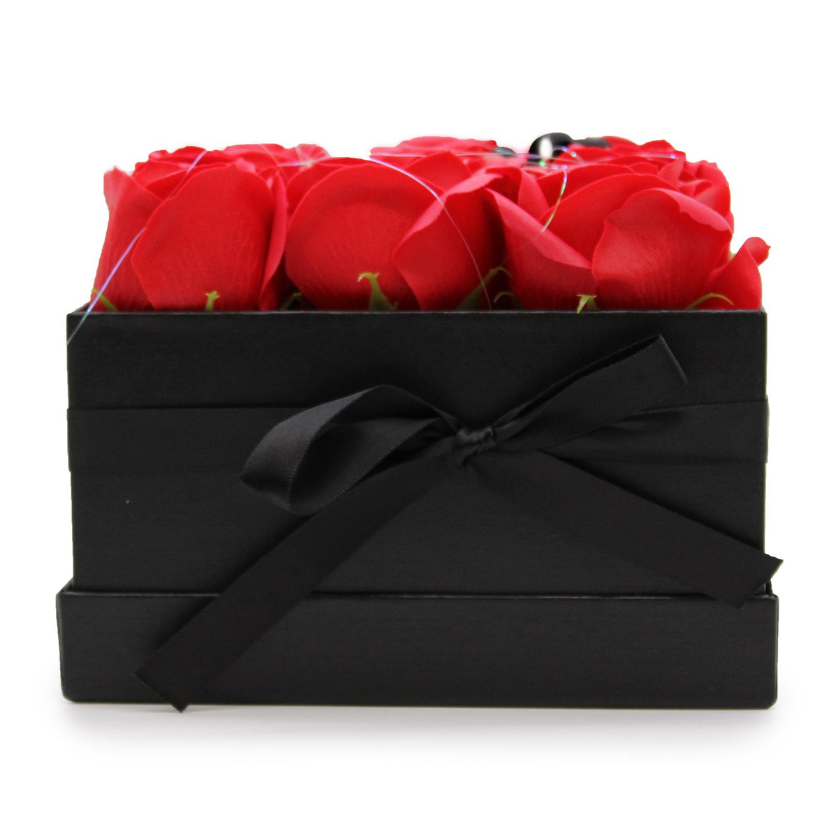 Zeepbloemen Geschenkboeket – 9 Rode Rozen