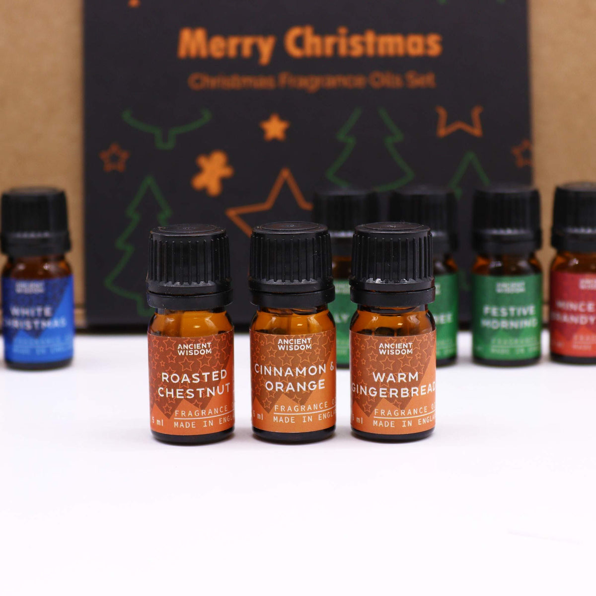 Festive Delights – Kerst Geurolie Geschenkset 12 x 5 ml