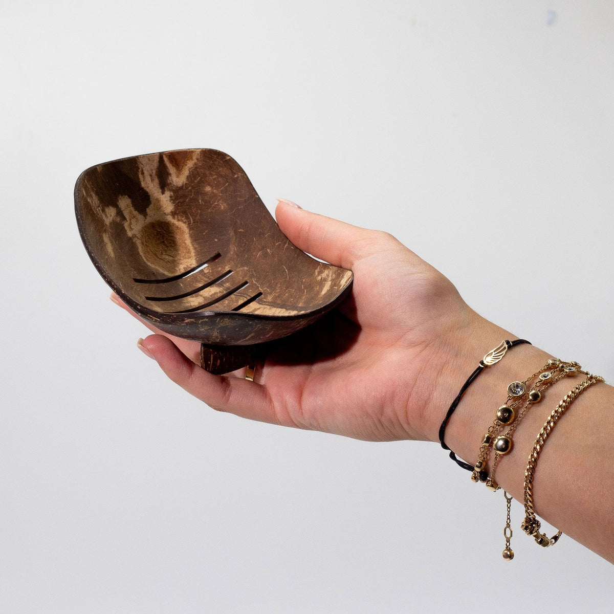 Kokosnoot Zeepschaaltje – Langwerpig – 11 cm