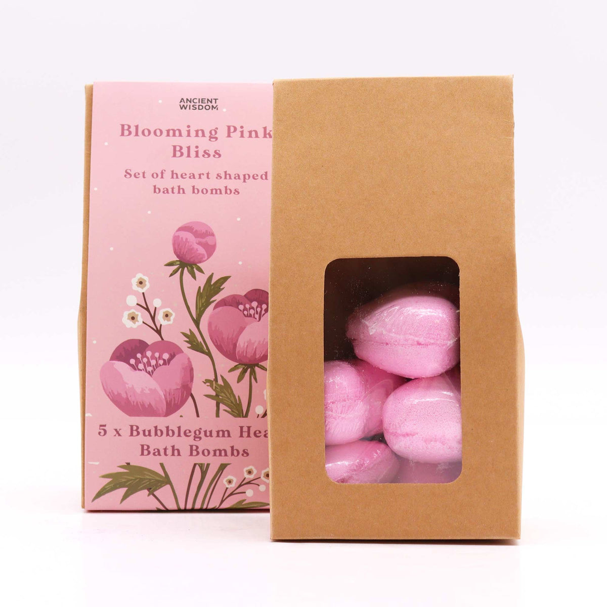 Blooming Pink Bliss – Bubblegum Bath Hearts – 5 stuks