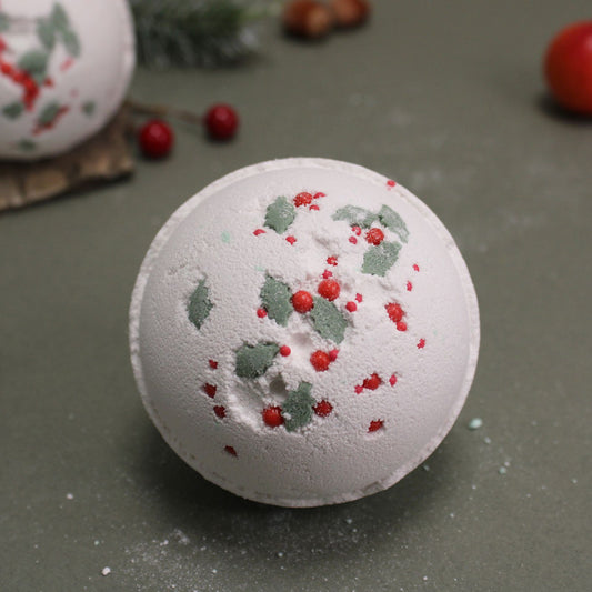 Kerst Bruisbal – Holly Berry & Mistletoe 180 g
