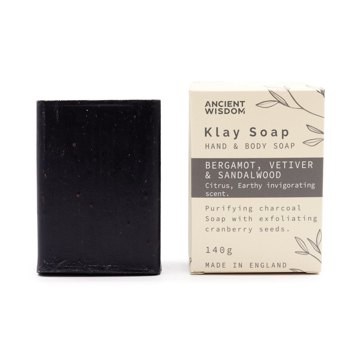 Natuurlijke Kleizeep – Bergamot &amp; Sandelhout – 145 g