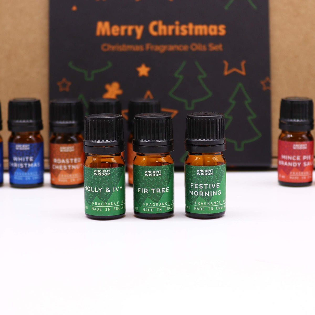 Festive Delights – Kerst Geurolie Geschenkset 12 x 5 ml