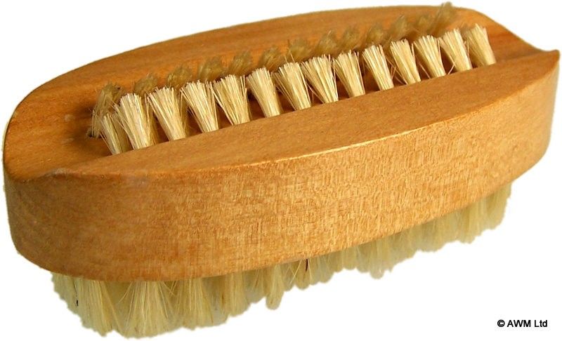 Houten Nagelborstel met Natuurlijke Borstelharen