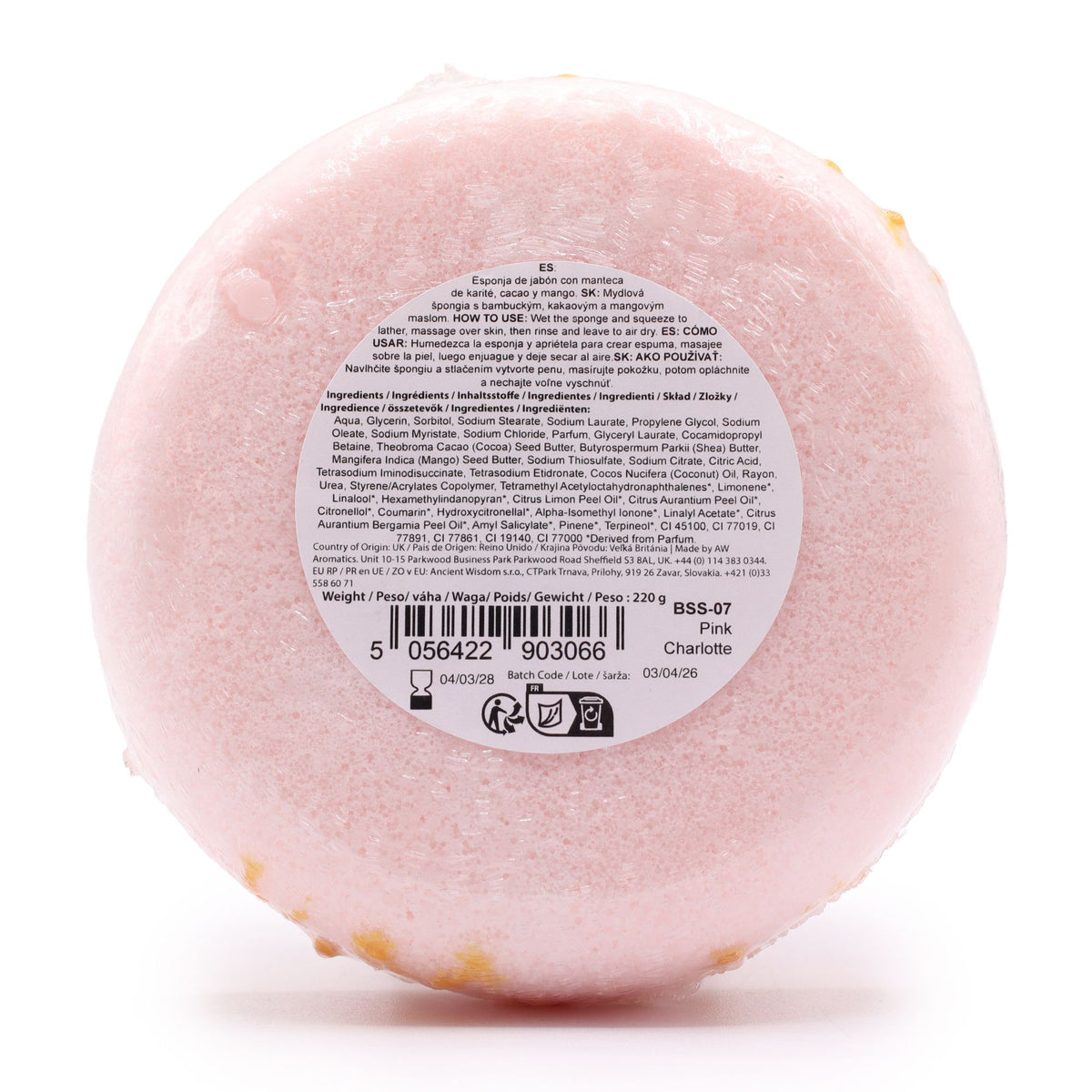 Butter Bubble Zeep-Spons – Pink Charlotte – 230 g