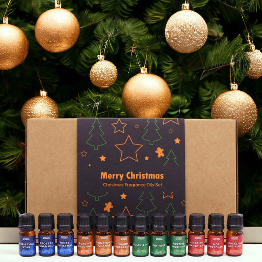 Festive Delights – Kerst Geurolie Geschenkset 12 x 5 ml