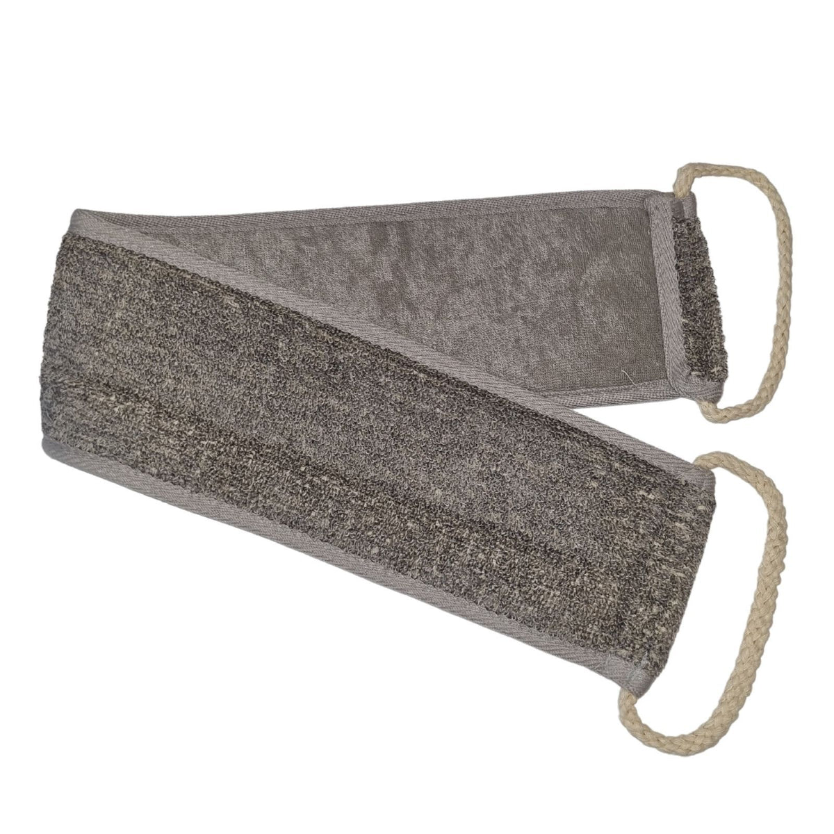 Bamboe & Linnen Rugscrubber – Antraciet