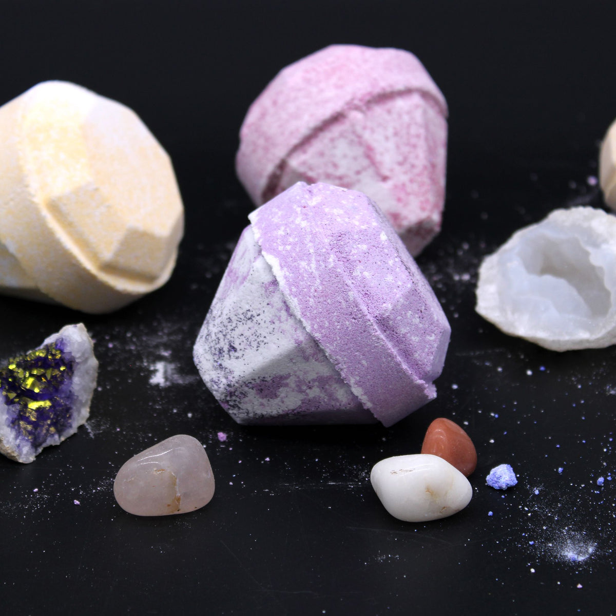 Edelsteen Bruisbal – Amber, Vanille & Sandelhout