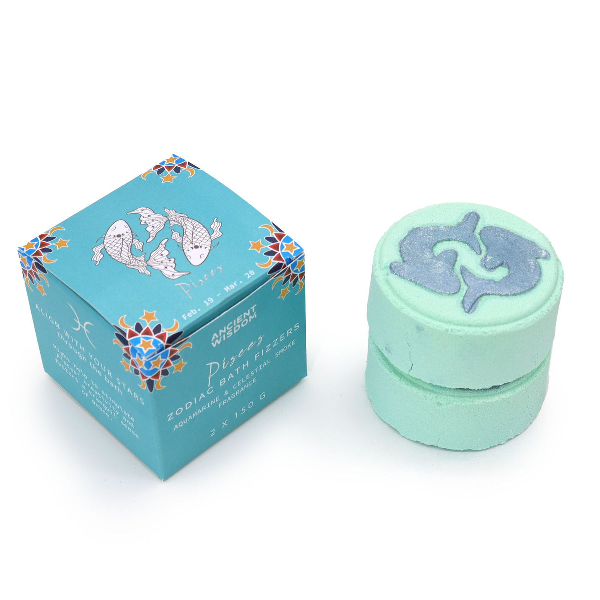 Zodiac Badbruisballen met Horoscoop – Vissen – 2 x 150 g