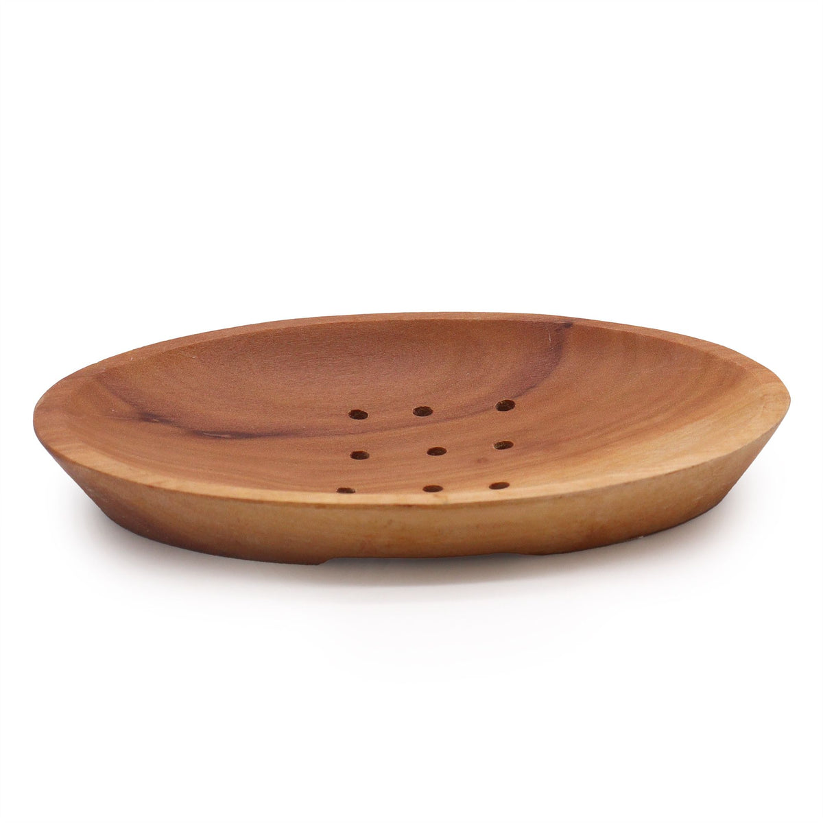 Ovale Houten Zeephouder – Naseberry Hout
