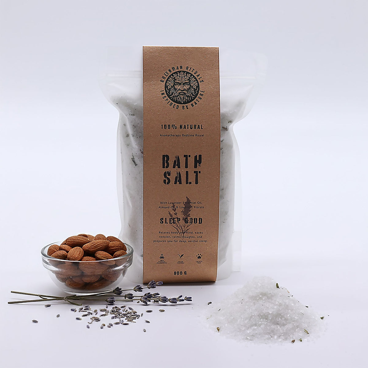 Greenman Rituals Epsom Badzout – Lavender Sleep Good – 800 g