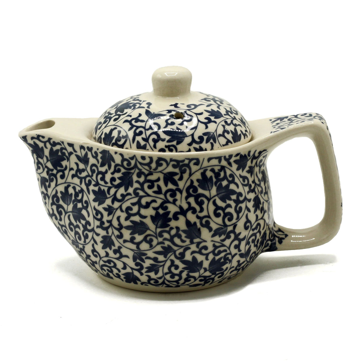 Kleine Keramische Theepot met Theezeef 350 ml | Blue Pattern