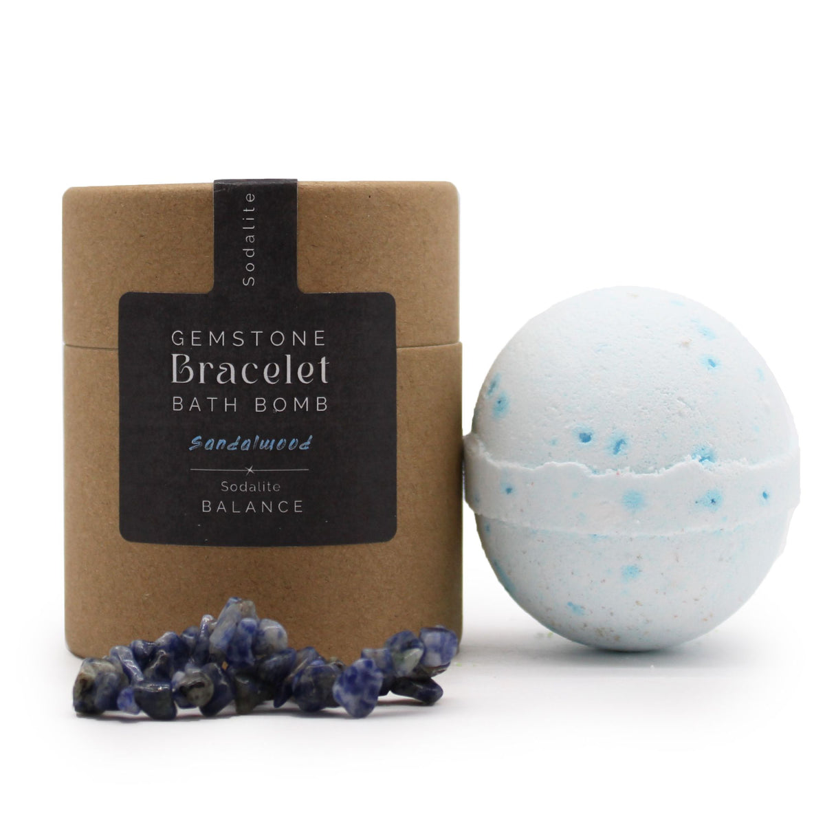 Bruisbal met Sodaliet Armband – Sandelhout
