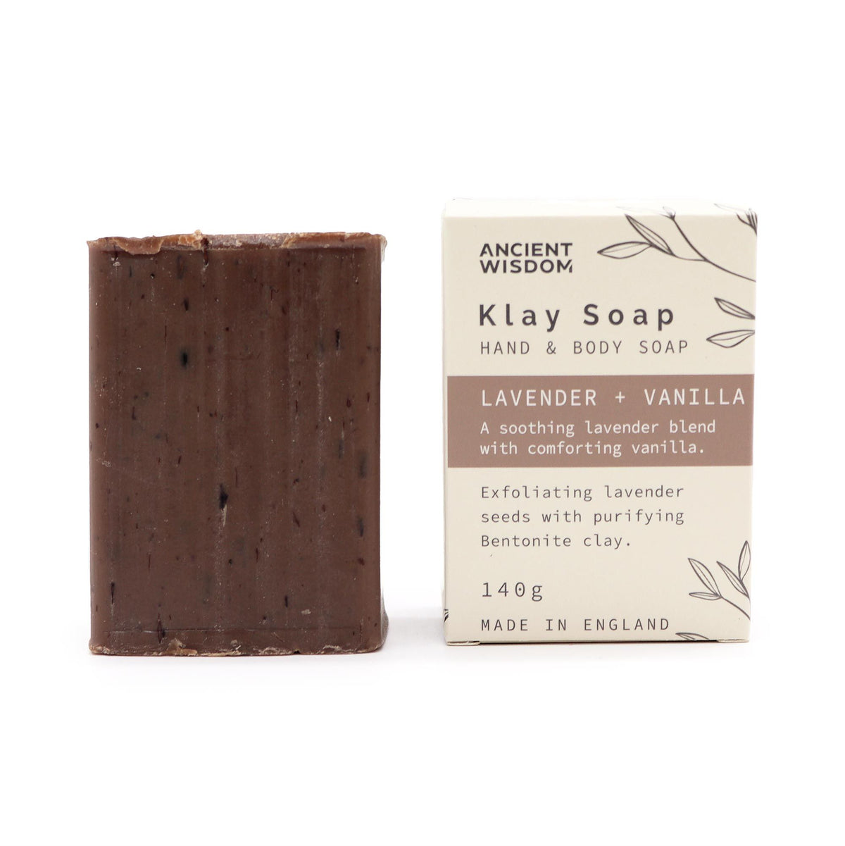 Natuurlijke Kleizeep – Lavendel &amp; Vanille – 100 g