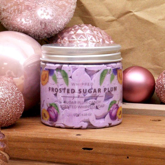 Frosted Sugar Plum Whipped Cream Soap